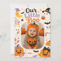 Our Little Boo Custom Halloween Photo