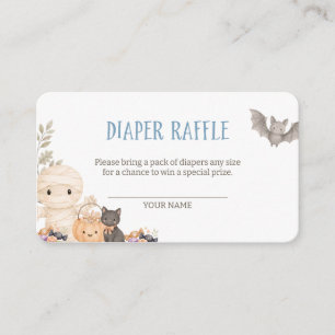 Our Little Boo Diaper Raffle Enclosure Card