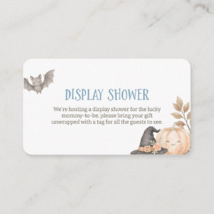 Our Little Boo Diaper Raffle Halloween Baby Shower Enclosure Card