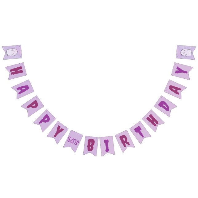 Our Little Boo Halloween 1st Birthday  Bunting (All)