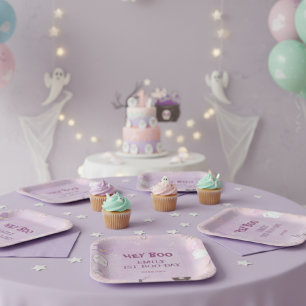  Our Little Boo Halloween 1st Birthday Paper Plate