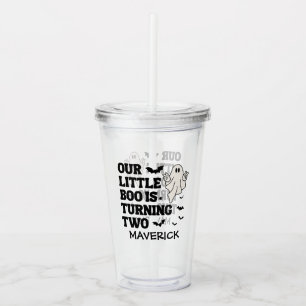 Our Little Boo Halloween 2nd Birthday Acrylic Tumbler