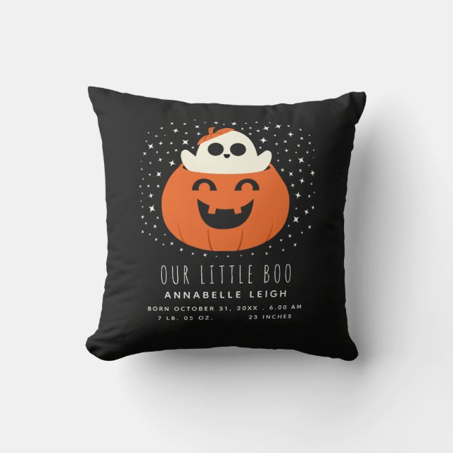 Our Little Boo Halloween Baby Nursery Cushion (Front)