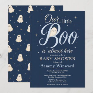 Our Little Boo Halloween Baby Shower Invitation