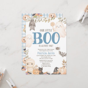Our Little Boo Is Almost Due Baby Shower Invitation