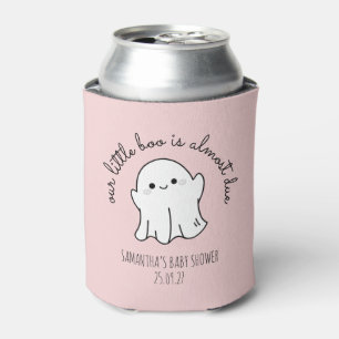 Our Little Boo Is Almost Due Girl Baby Shower Can Cooler
