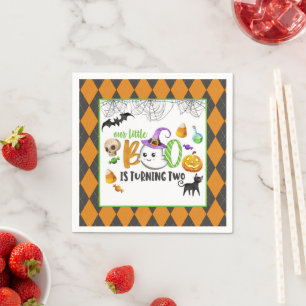 Our Little Boo is Turning TWO Birthday Party (2) Napkin