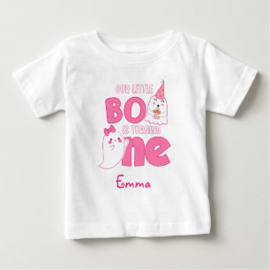 Our Little Boo Turning One, Halloween 1St Birthday Baby T-Shirt