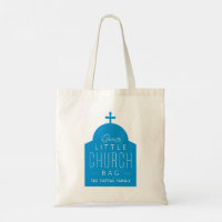 Our little church bag cute blue Orthodox dome tote