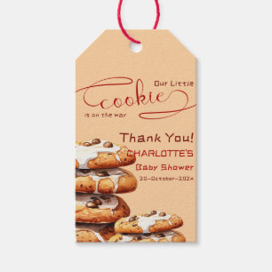 Our Little Cookie Is On The Way Cute Baby Shower Gift Tags