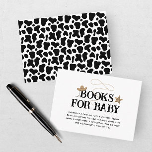 Our Little Cowboy Baby Shower Books For Baby Enclosure Card
