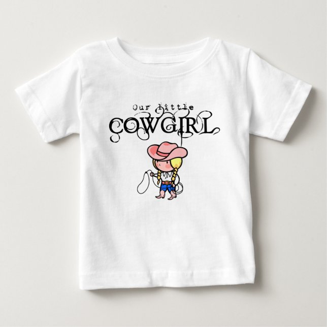 Our Little Cowgirl T-Shirt For Infants (Front)