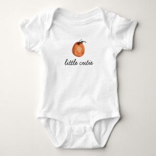 Our Little Cutie Citrus Clementine Baby Bib Bodysuit