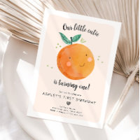 Our Little Cutie Clementine Orange First Birthday