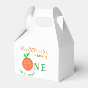 Our little cutie orange one birthday citrus fruit  favour box