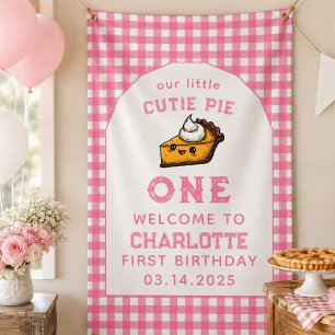 Our Little Cutie Pi Day 1st Birthday Banner
