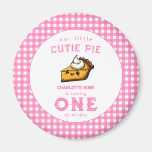 Our Little Cutie Pi Day 1st Birthday Magnet
