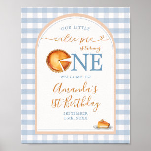 Our little Cutie Pie One 1st Birthday Welcome Sign
