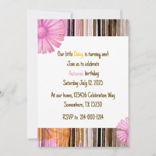 Our little Daisy  Invitation