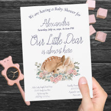 Our little Dear Deer Pink Floral Baby Girl 