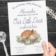 Our little Dear Deer Woodland White Roses Pinecone