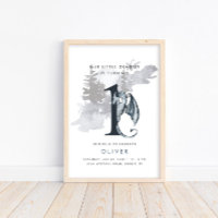 Our Little Dragon Boys' 1st Birthday Welcome Sign