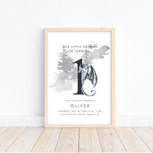 Our Little Dragon Boys' 1st Birthday Welcome Sign