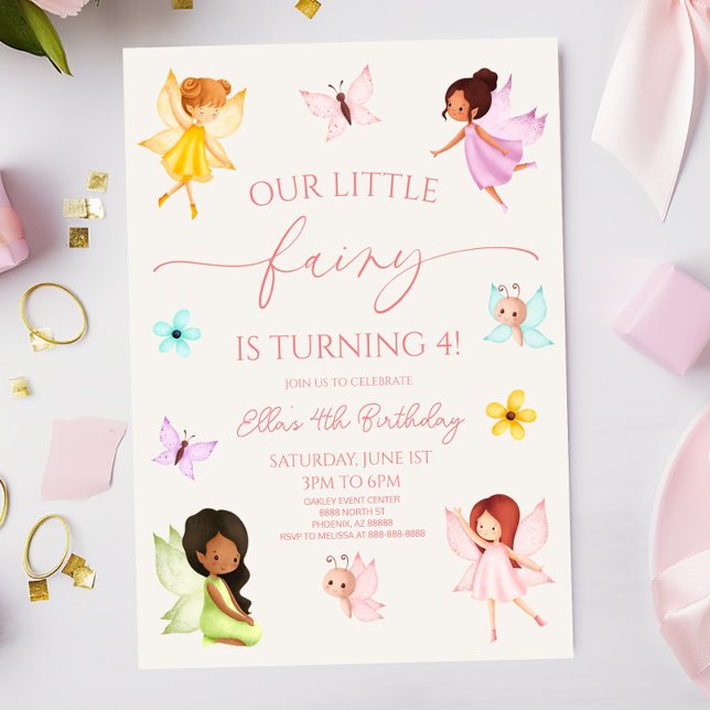 Our Little Fairy Enchanted Garden Birthday Party Invitation (Creator Uploaded)