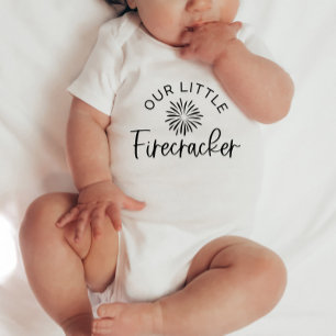 Our Little Firecracker - 4th of July Baby T-Shirt Bodysuit