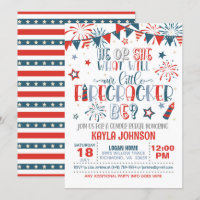 Our Little Firecracker Gender Reveal Baby Shower