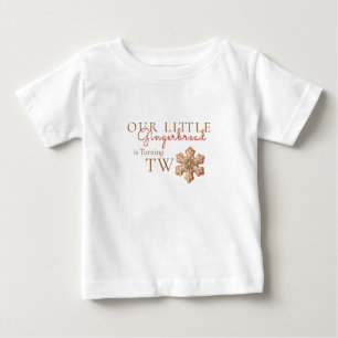 Our Little Gingerbread Turning Two Baby T-Shirt