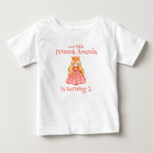 Our Little Girl is turning three guest of honour Baby T-Shirt