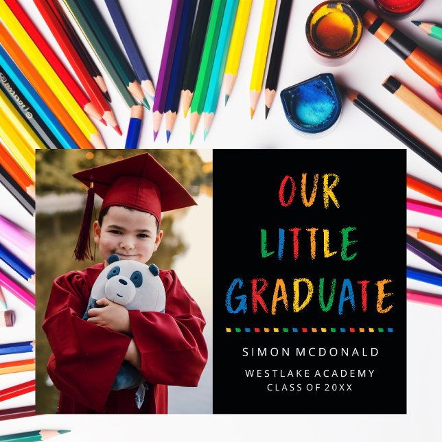 OUR LITTLE GRADUATE | PHOTO GRAD PARTY INVITATION (Creator Uploaded)