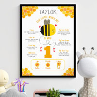 Our Little Honey Bee 1st Birthday Milestone Kawaii
