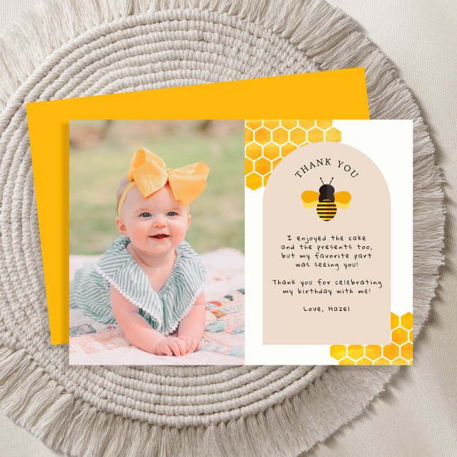 Our little Honey Bee Day Photo Thank You Cards (Creator Uploaded)