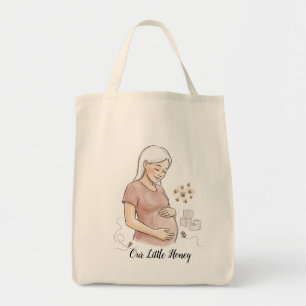 Our Little Honey Pregnancy Announcement Tote Bag