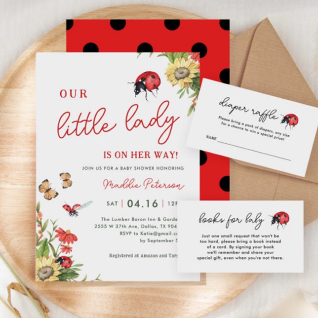 Our Little Lady Is On The Way Baby Shower Invitation (Creator Uploaded)