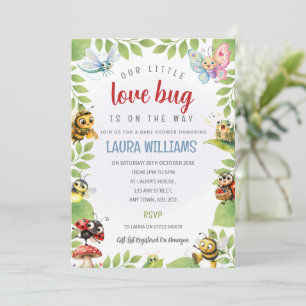 Our Little Love Bug Baby Shower Invitation