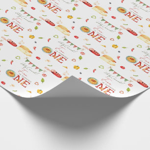 Our Little Meatball 1st Birthday Wrapping Paper