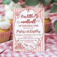 Our Little Meatball Italian Pasta Birthday Party