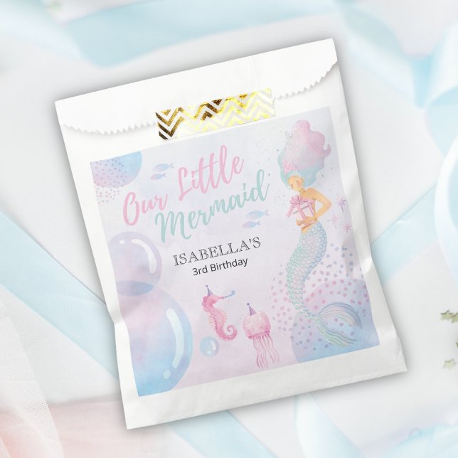 Our Little Mermaid Birthday Favour Bags (Creator Uploaded)