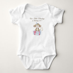 Our Little Monkey First Birthday Baby Bodysuit