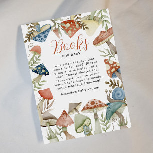 Our little Mushroom   Books For Baby Enclosure Card