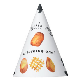 Our Little Nugget is turning one Kids Birthday Party Hat
