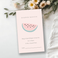 Our Little Pink Melon Diaper Raffle Baby Shower