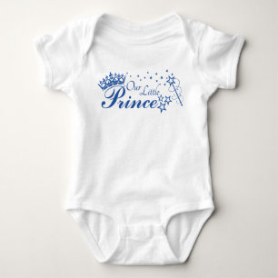 Our Little Price with crown and stars baby creeper