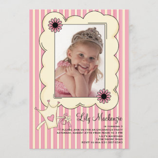 Our Little Princess Photo Birthday Invitation