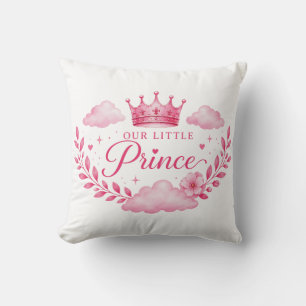Our Little Princess Pink Crown Baby Girl Cushion