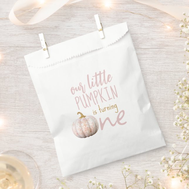 Our Little Pumpkin 1st Birthday Favour Bags (Clipped)