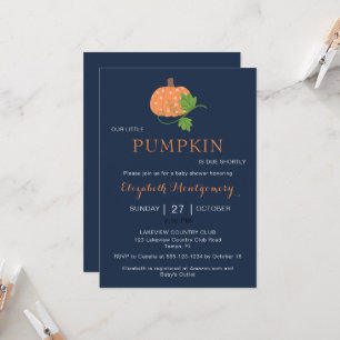 Our Little Pumpkin Baby Shower Invitation